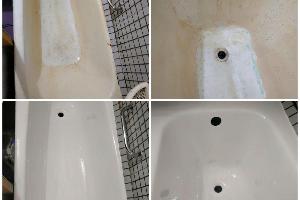 Восстановление ванн жидким акрилом, эмалью. Работаем с 2005 года. Договор.  Город Москва